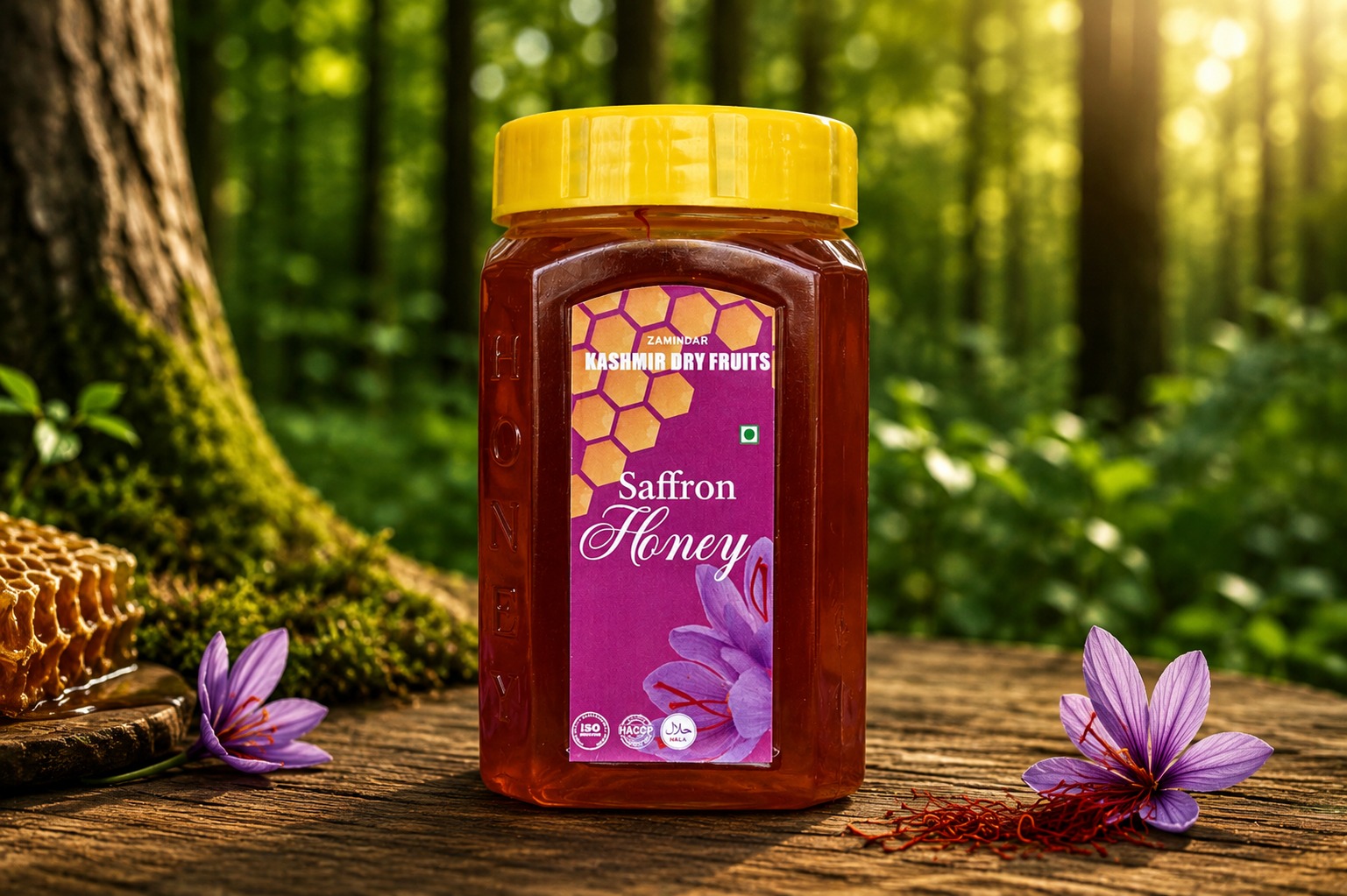 Pure Kashmiri Saffron Honey